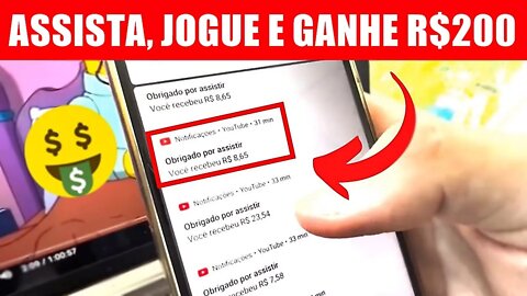 Aplicativos que PAGAM R$200 Para Jogar e Assistir Vídeos DE GRAÇA [APP PAGANDO NO CADASTRO]