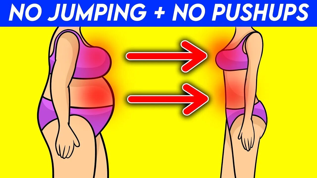 7 Day Lose Belly + Breast Fat Workout [No Jumping No Pushups]