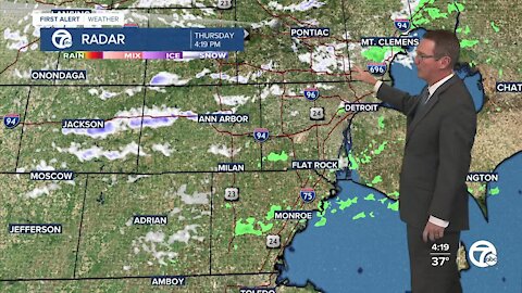 Passing snow showers