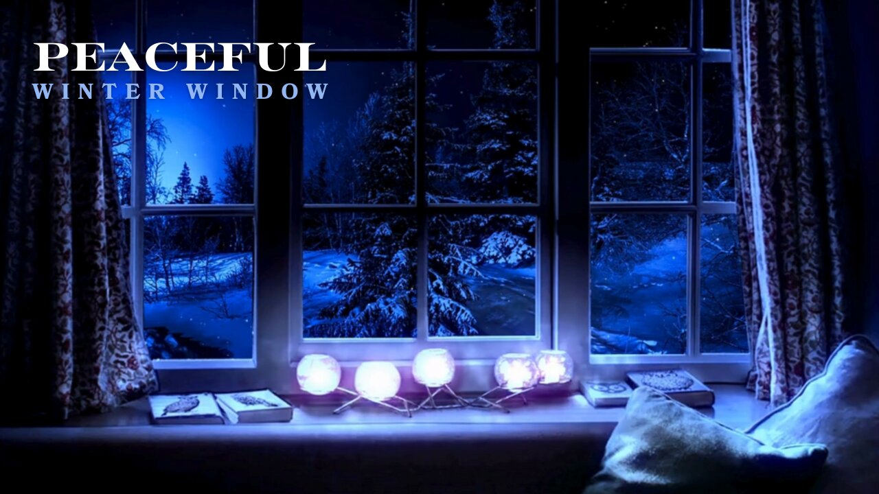 5 Minutes to a Better Nights Sleep | Winter Window View for Relaxation