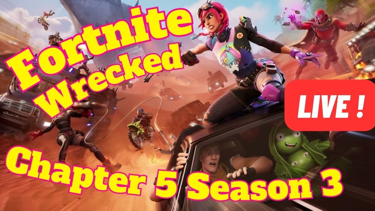 Fortnite Season 3 Wrecked Live Stream #fortnite #stream #live #zerobuild