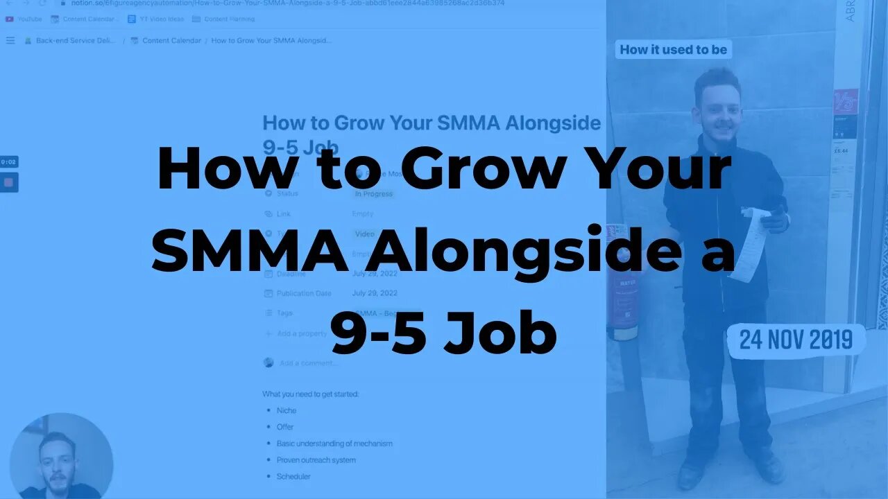 How to Grow Your SMMA Alongside a 9-5 Job