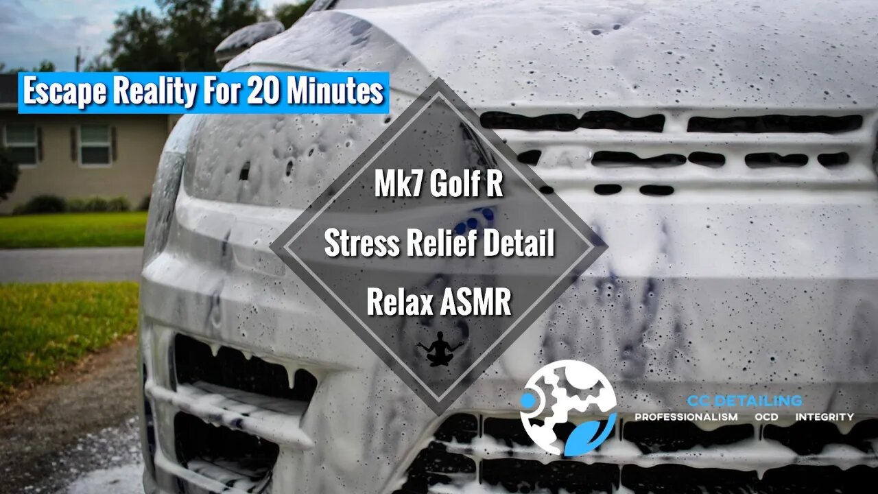 STRESS RELIEF DETAIL | Mk7 Golf R Relaxing Wash (Visual ASMR)