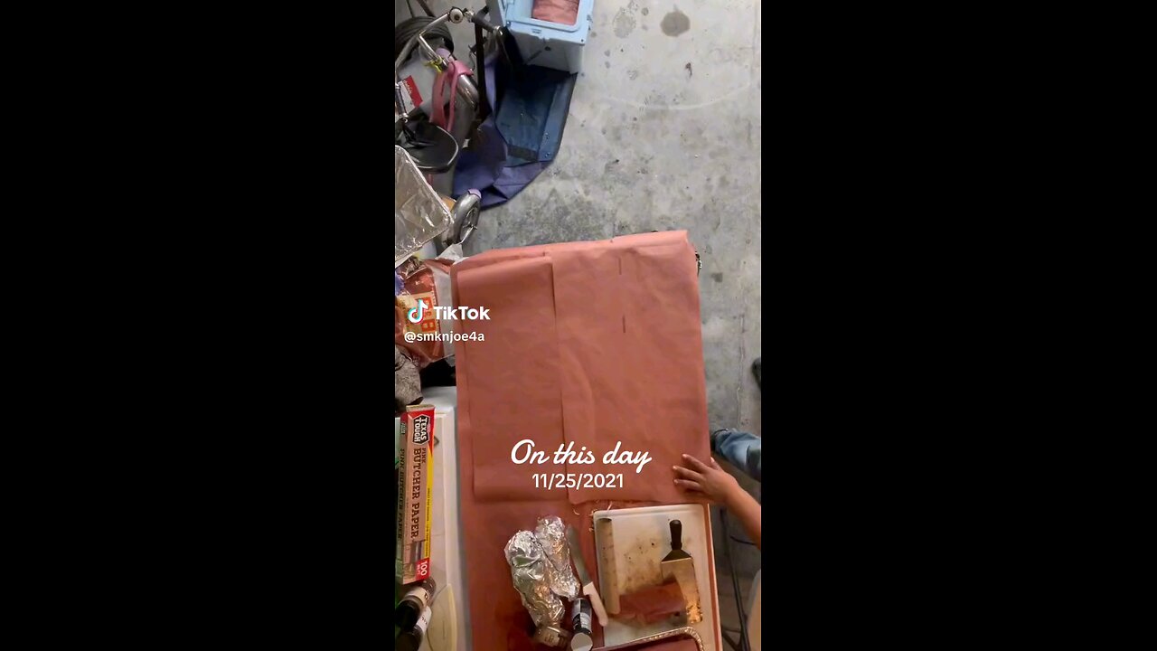 Wrapping brisket