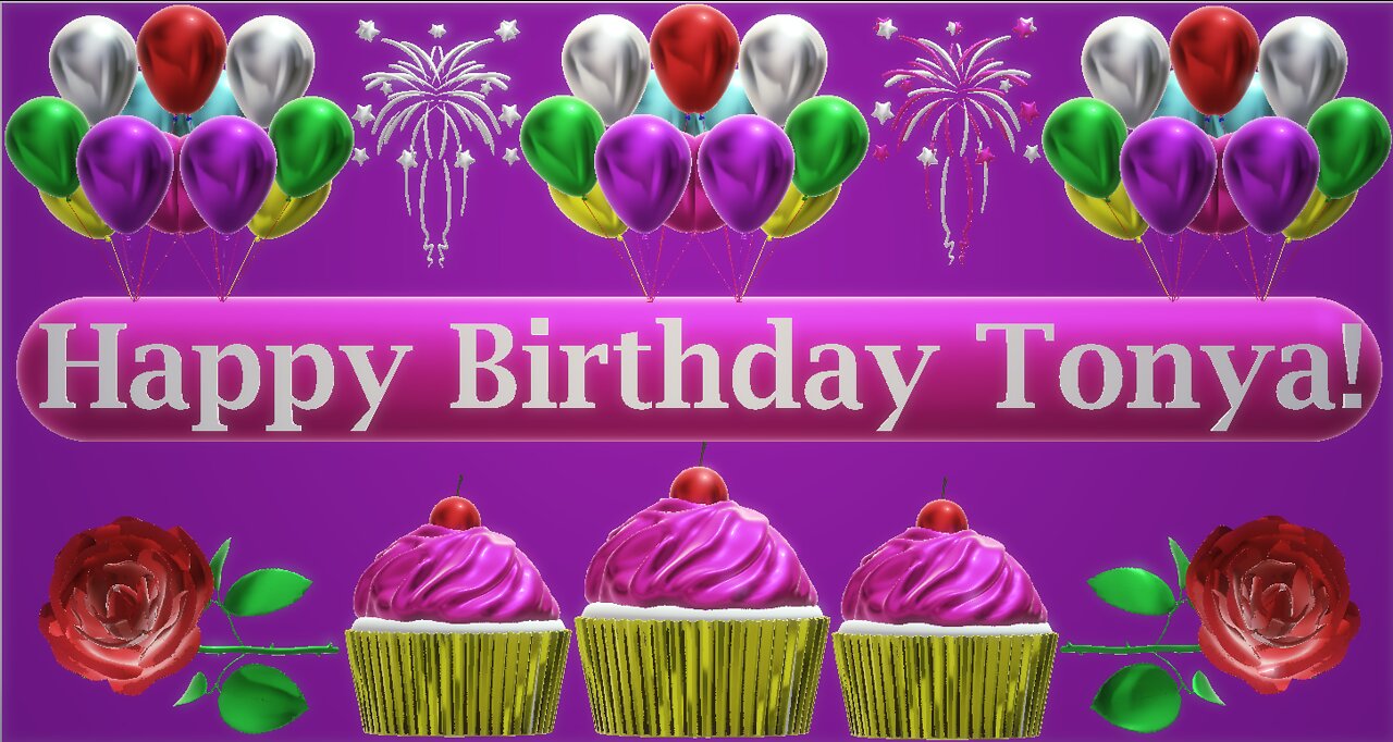 Happy Birthday 3D - Happy Birthday Tonya - Happy Birthday To You - Happy Birthday Song