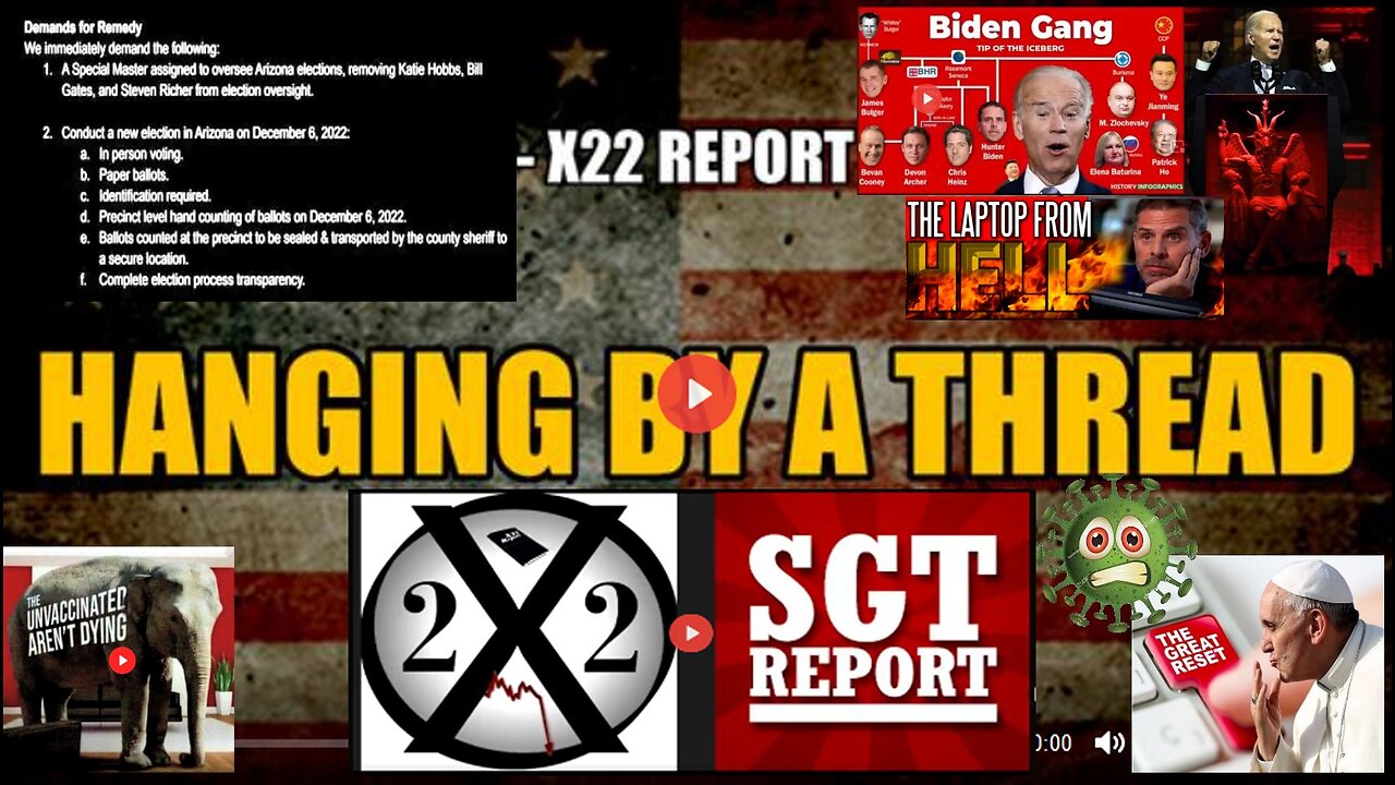 HANGING BY A THREAD -- X22 Report