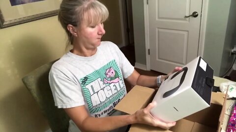 Wife gets a Bose Soundwear for her birthday reaction