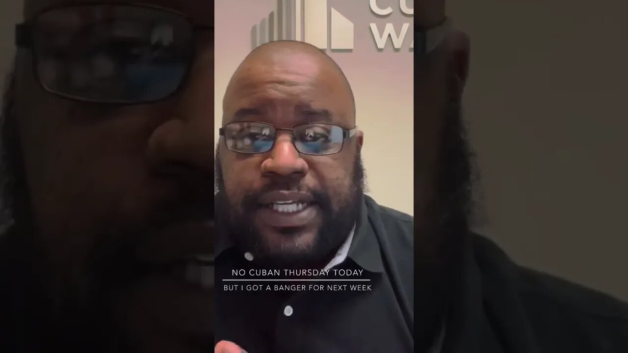 No Cuban Thursday this week. But stay tuned!! 💪🏾💪🏾💪🏾