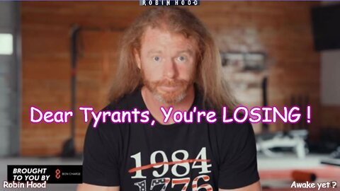 Dear Tyrants, You’re LOSING !