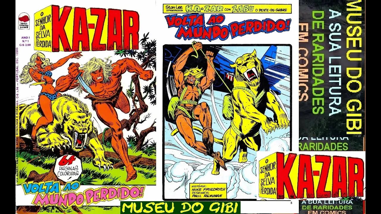 KAZAR 01 -VOLTA AO MUNDO PERDIDO- BLOCH #MUSEUDOGIBI #quadrinhos #comics