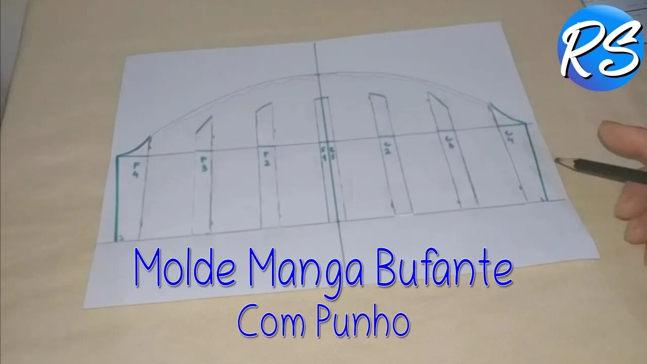 Aprenda a fazer uma Modelagem de MANGA BUFANTE(Punho) - EP 130