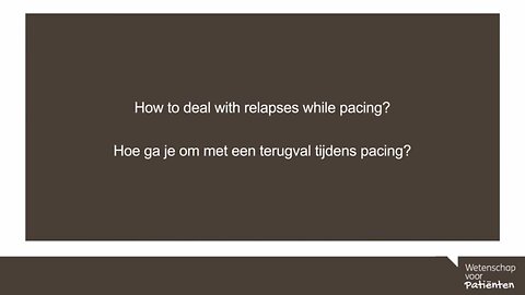 How to deal with relapses while Pacing ? - Dr. Charles Shepherd