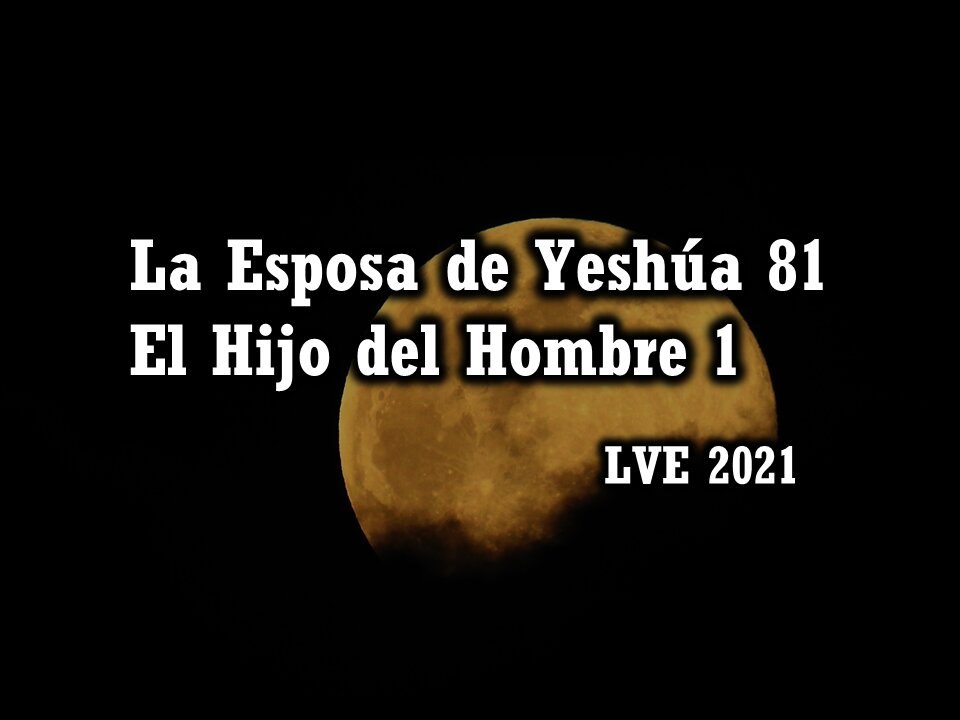 La Esposa de Yeshúa 81 - El Hijo del hombre 1