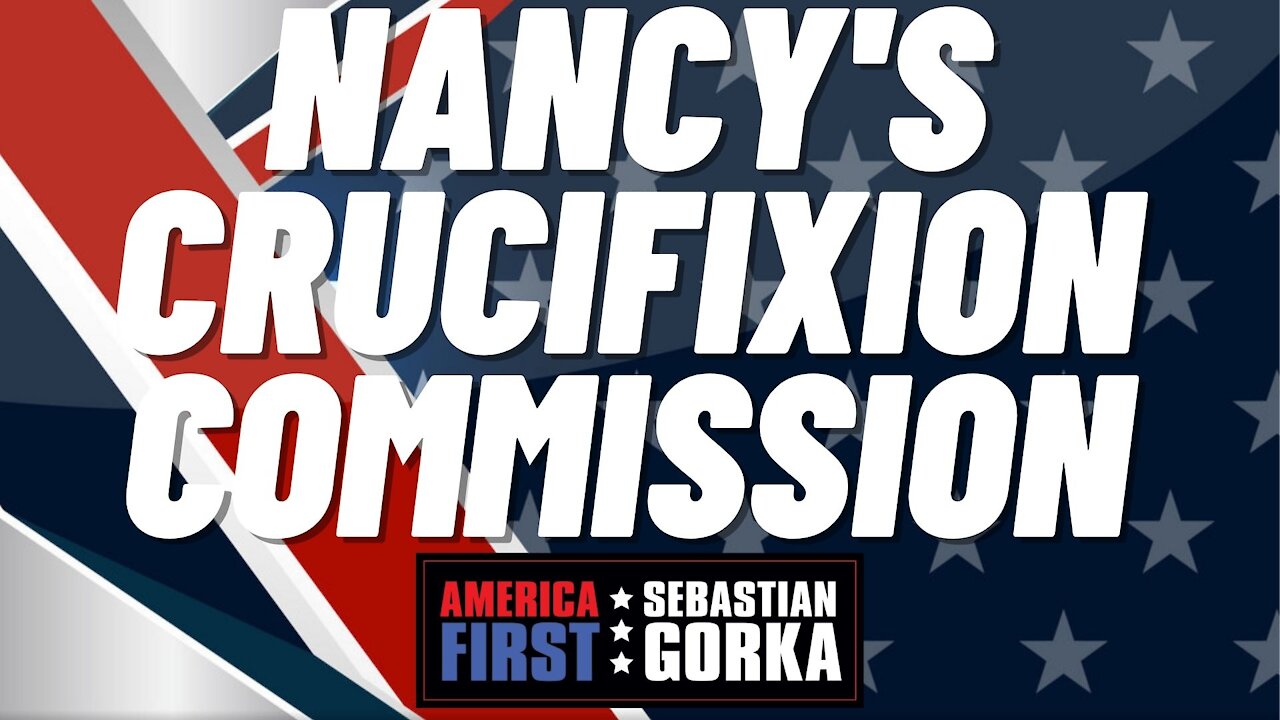 Nancy's crucifixion commission. Matt Boyle with Sebastian Gorka on AMERICA First