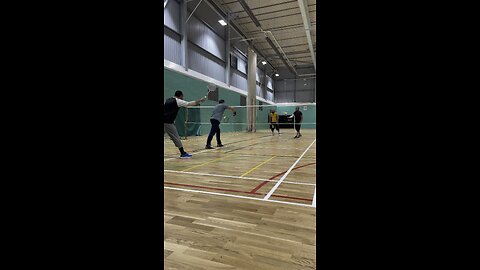 Badminton Game players