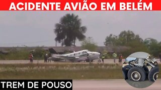 ACIDENTE AVIÃO DE TÁXI AÉREO AEROPORTO INTERNACIONAL DE BELÉM