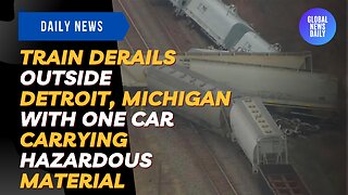 Train Derails Outside Detroit, Michigan With One Car Carrying Hazardous Material