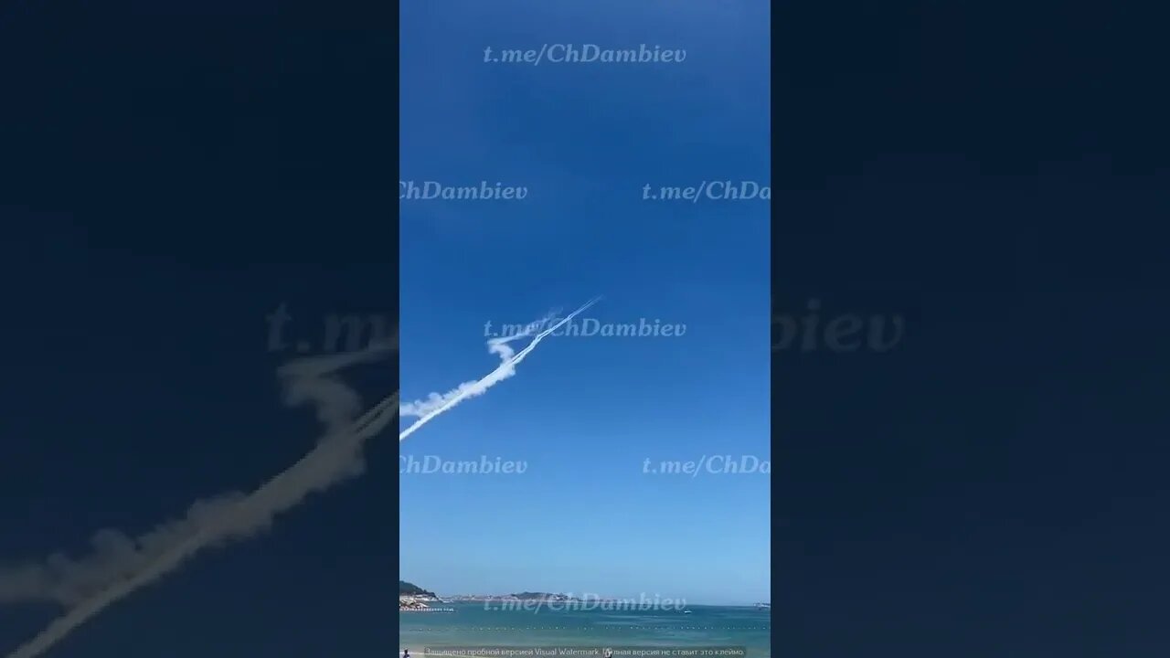 Closer up view of Chinese ballistic missiles launched towards the #Taiwan Strait. #shorts