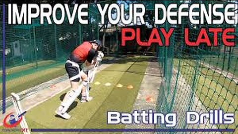 How to play late cricket batting drills