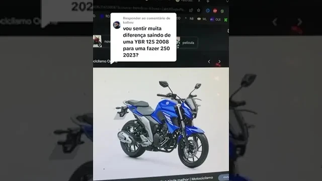 "Vou sentir muita diferença saindo de uma YBR para uma FAZER 250 ??"