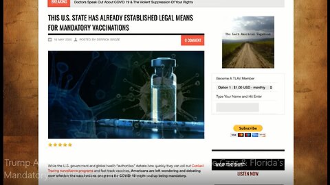 Trump Appoints Gates-Tied Pharma Exec As Vaccine Czar & Florida's Mandatory COVID -5-15-20