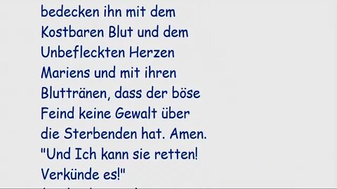 STELLVERTRETEND REUE ERWECKEN FÜR ALLE STERBENDEN