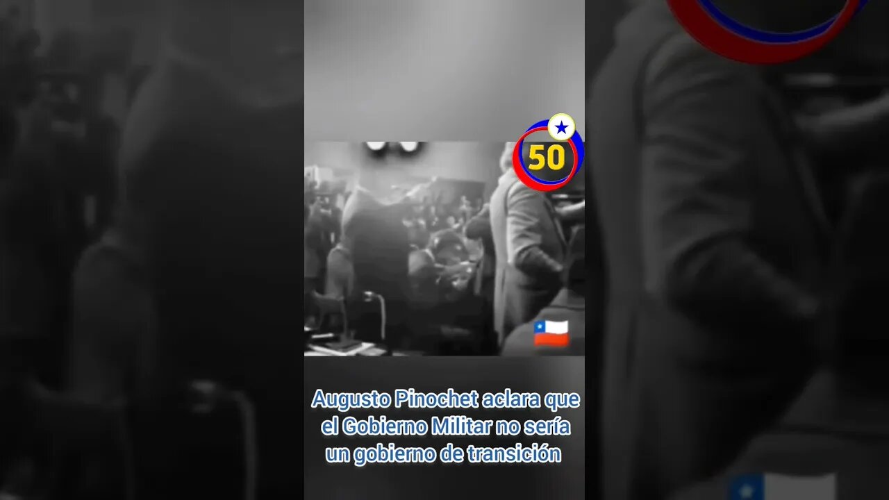 Augusto Pinochet aclara que el Gobierno Militar no sería un Gobierno de Transición