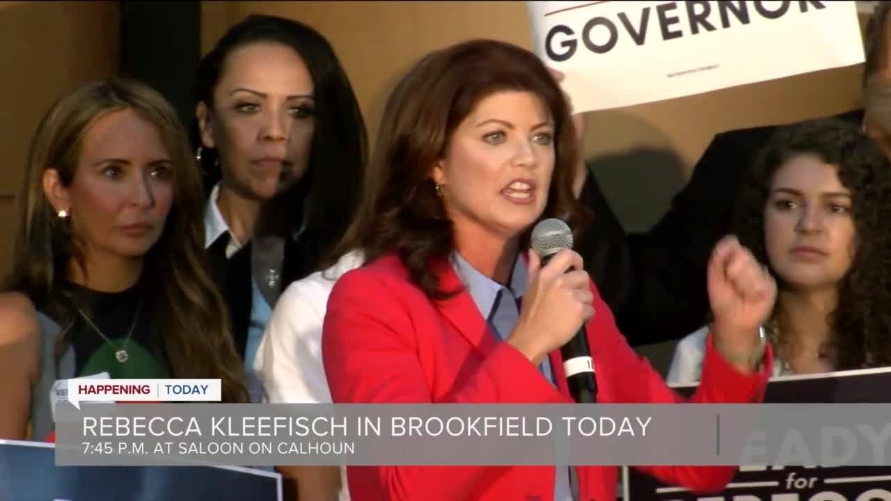 Rebecca Kleefisch downplays Donald Trump endorsement on final swing