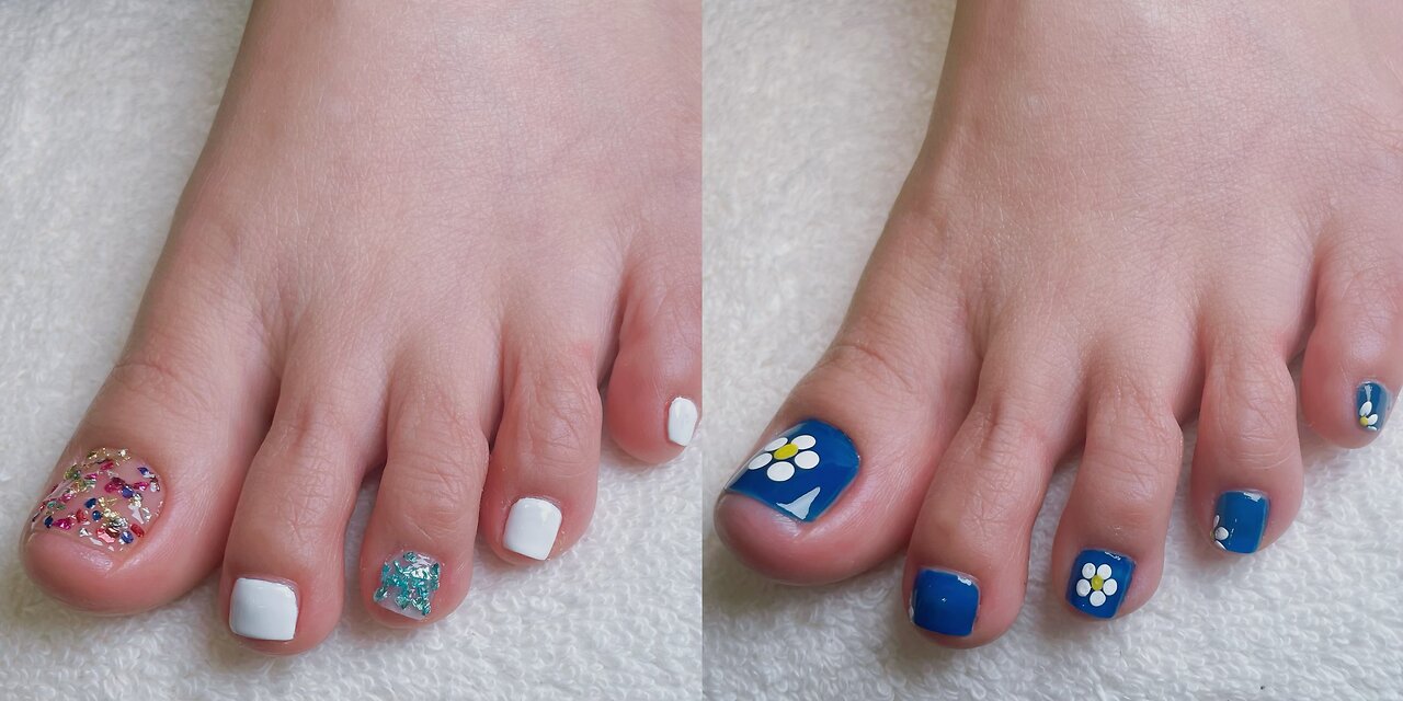 #10 Fun| Simple| Easy Nail/Toe/Foot Art Designs at Home #OPI #londontown