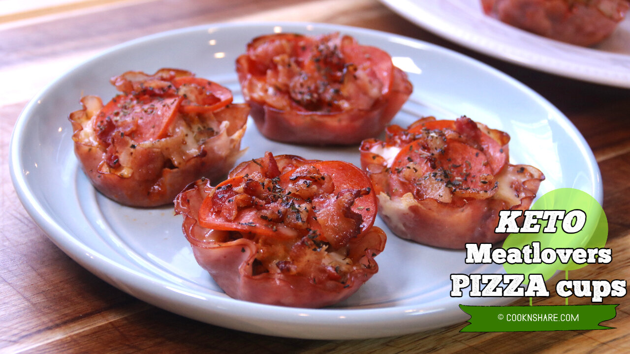 Meatlovers Pizza Cups - Keto Friendly