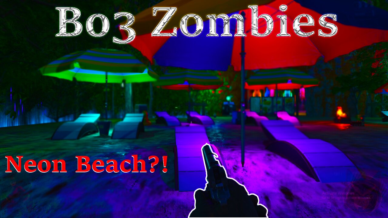 Custom Zombies: Neon Beach?!