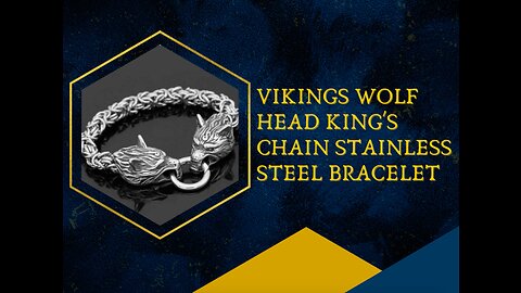 VIKINGS WOLF KING CHAIN'S STAINLESS STEEL BRACELET