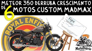 Meteor 350 Royal Enfield DERRUBA crescimento da FIPE de 6 CUSTOM MADMAX