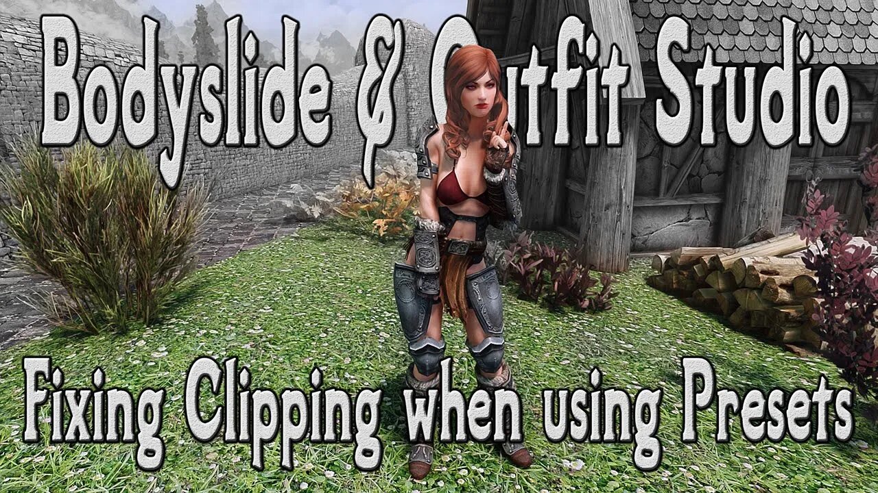 Skyrim Bodyslide Outfit Studio Tutorial Fixing clipping when using presets