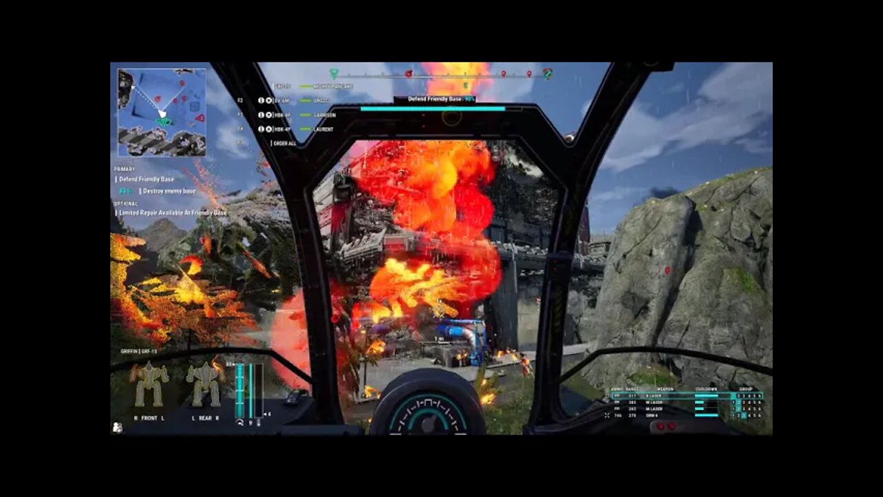 Mechwarrior 5 playing the game defend and attack
