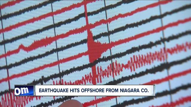 Earthquake hits offshore from Niagara County