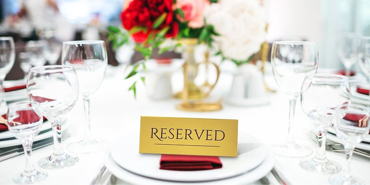 Reserved Signs for Restaurant |Wedding, event, seating