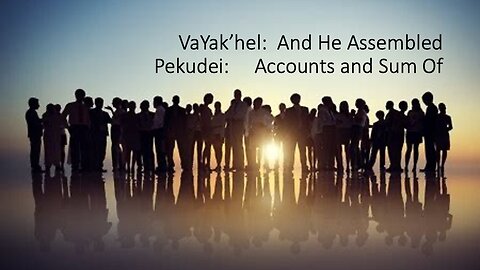 VaYak'hel - And He Assembled and Pekudei - Accounts / Sum Of - 3/18/2023