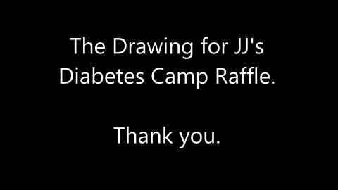 Diabetes Camp Raffle