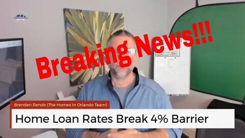 Mortgage Rates Break 4% | Real Estate