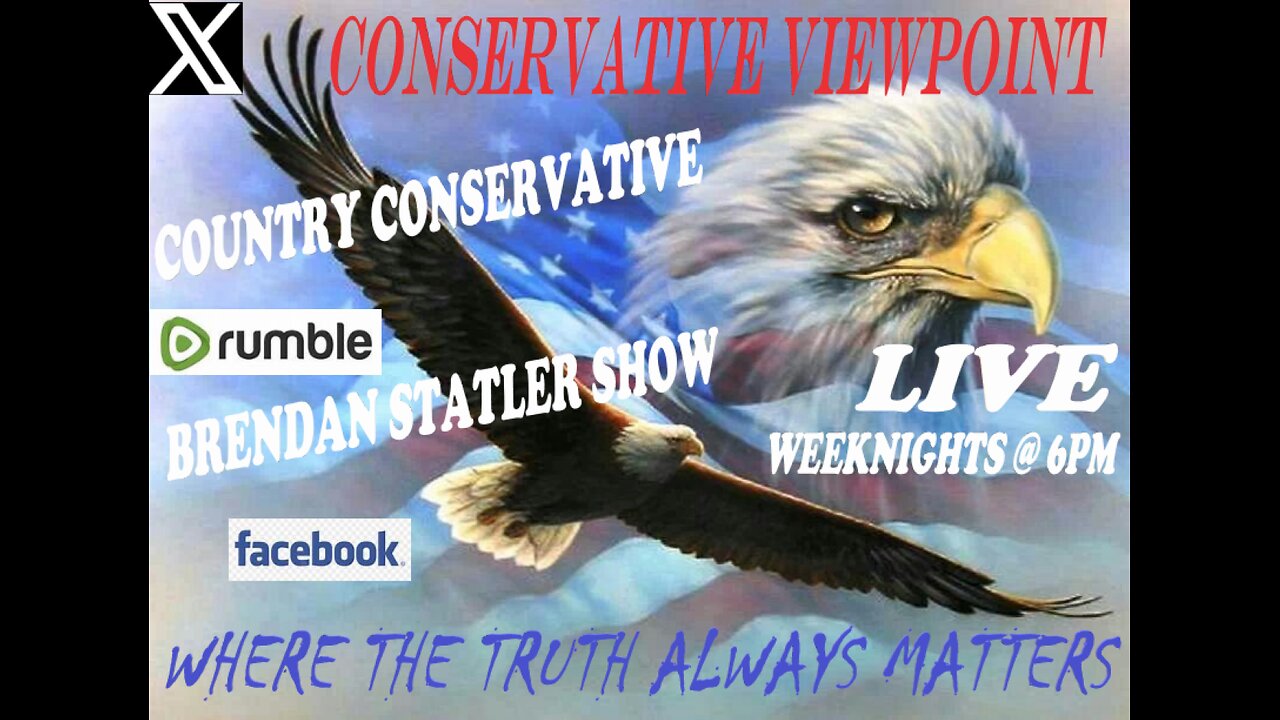 LIVE TONIGHT, WORLD PREMIER OF CONSERVATIVE VIEWPOINT 6PM EST HOPE TO SEE YOU THERE