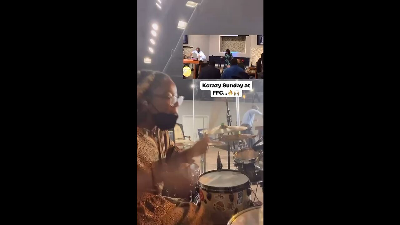 Kiera on drums - play it girl! #blackgirlmagic praise break