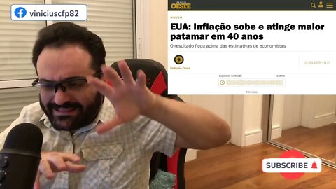 CRISE! Inflação nos EUA piora ainda mais, FMI prevê recessão mas no Brasil tudo é culpa de Bolsonaro