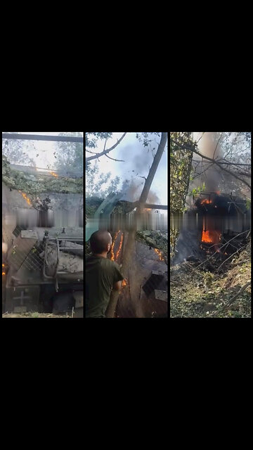 Russian Lancet UAV in conflict with "Ukrainian firefighters"