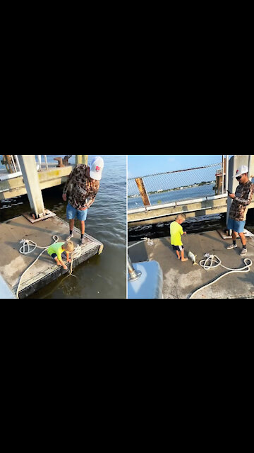 His name is Fisher, and all he does is catch big fish