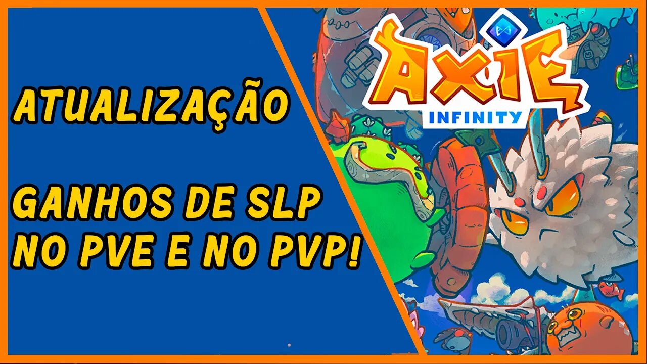 Alteração nos ganhos de SLP na aventura e na arena de Axie Infinity