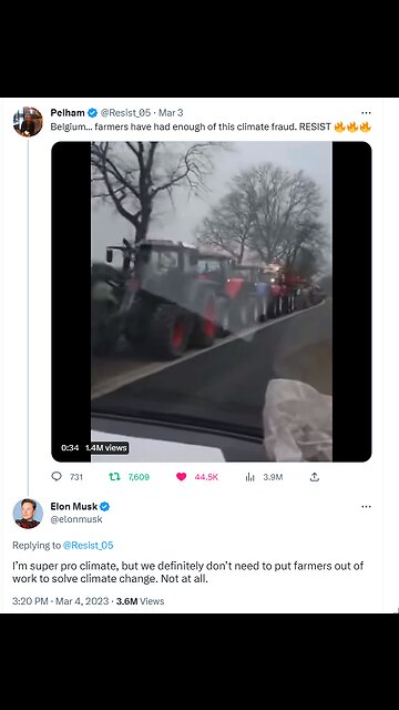 Belgium… farmers have had enough of this climate fraud. RESIST 🔥🔥🔥