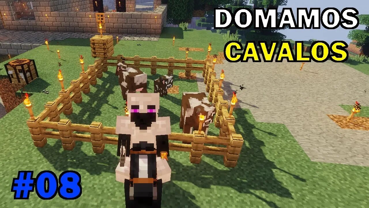 MINECRAFT - DOMANDO CAVALOS