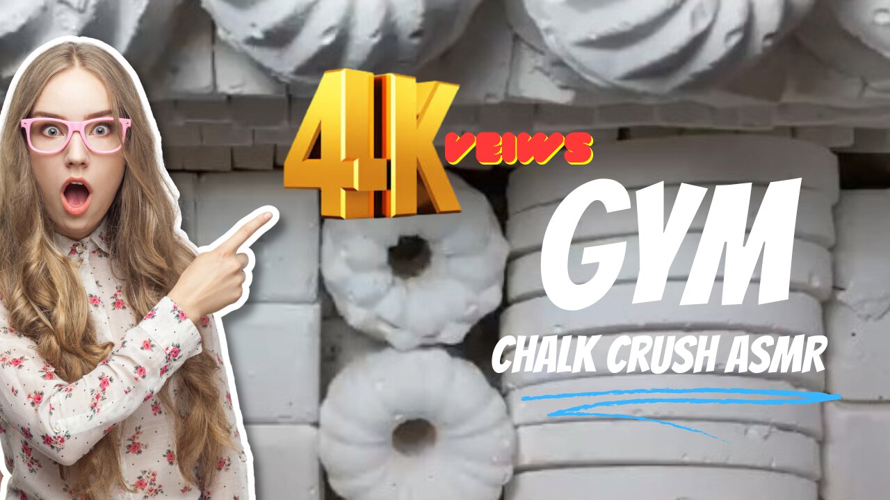 384 Variety Gym Chalk Crush | Sleep Aid | Oddly Satisfying | Mass Crush | ASMR