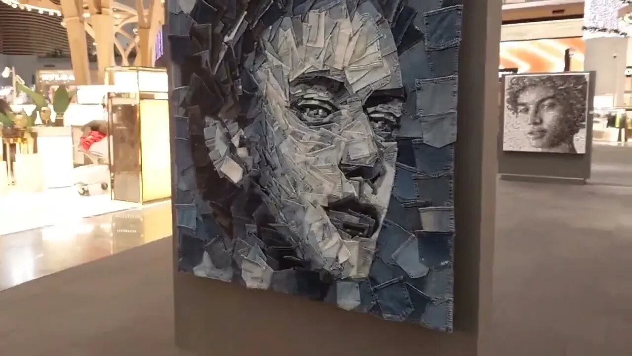 Turning waste into art by Artist Deniz Sağdıç at Istanbul new airport